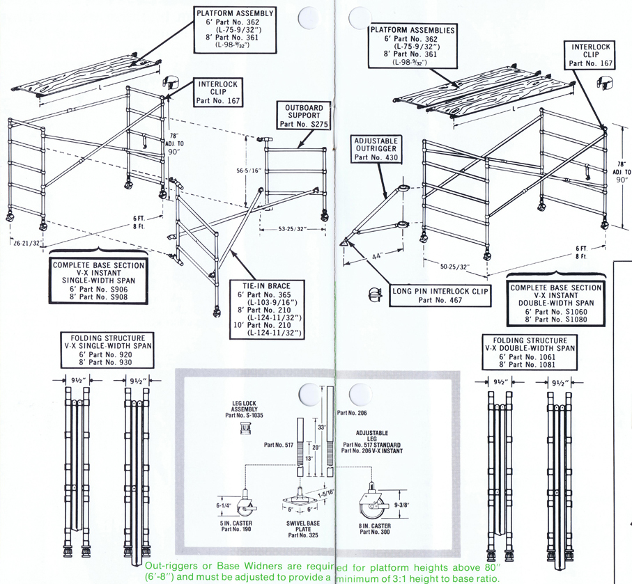 Standard Scaffold Aluminum Scaffold Upright Scaffold USA, LLC